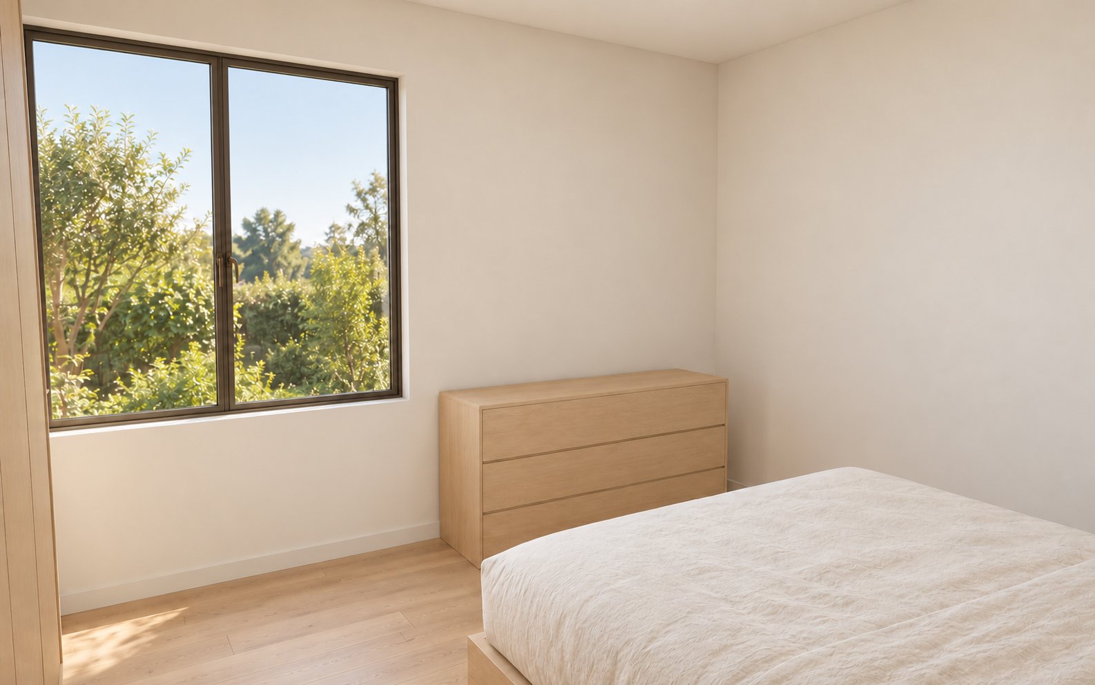 Fictional Bedroom two, reverse view