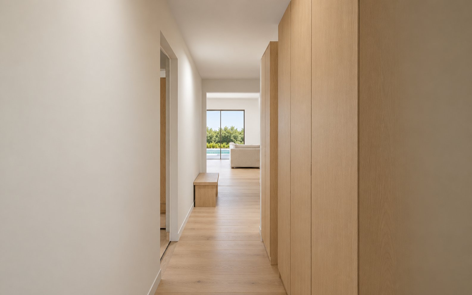 Fictional Entry toward living room