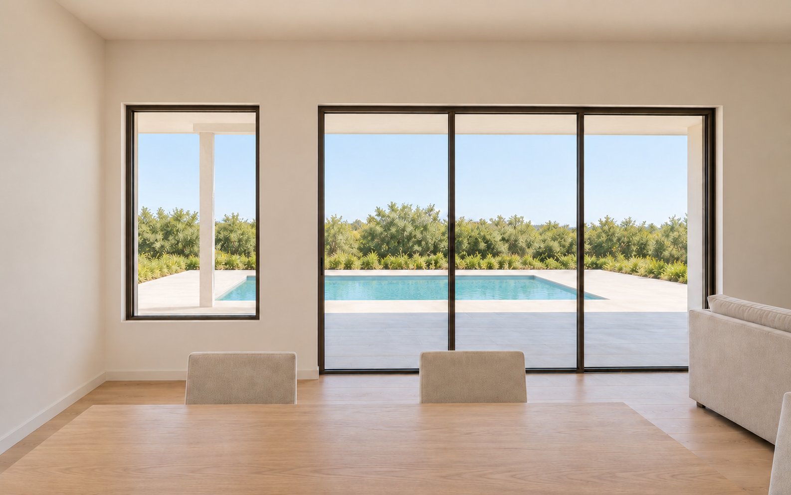 Fictional Courtyard glazing