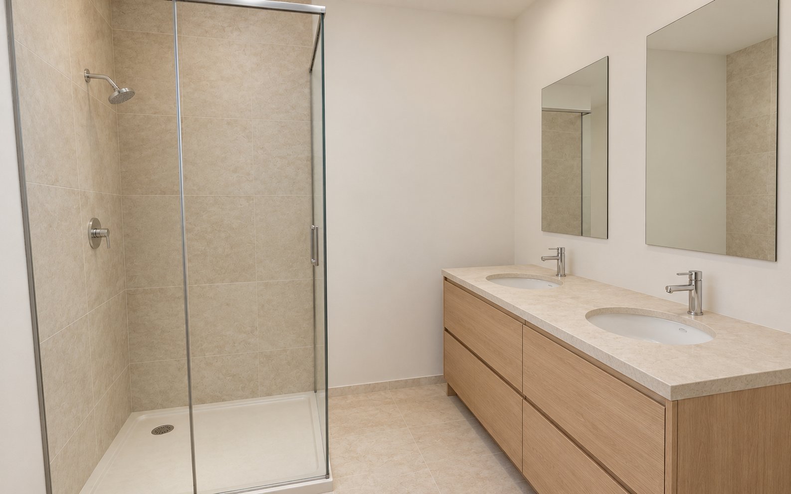 Fictional Primary bathroom